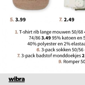 T-shirt op Wibra