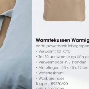 Warmtekussen op Hanos