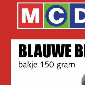 Blauwe bessen op MCD supermarkt