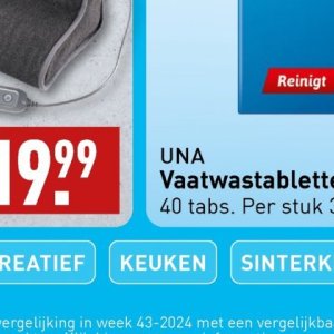 Afwastabletten op Aldi