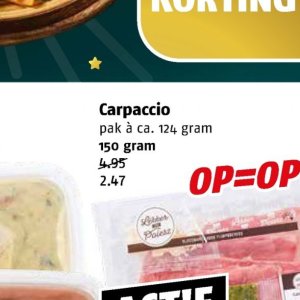 Carpaccio op Poiesz