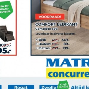 Bodem op Matras Concurrent