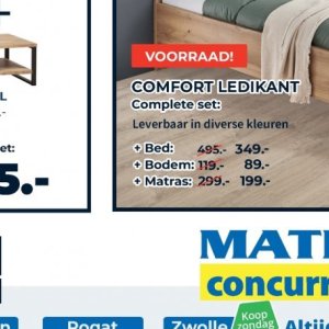 Bodem op Matras Concurrent