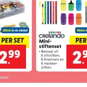 Markeerstiften op Lidl