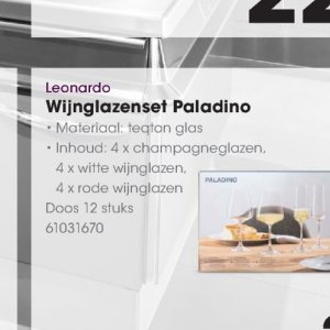 Champagneglazen op Hanos