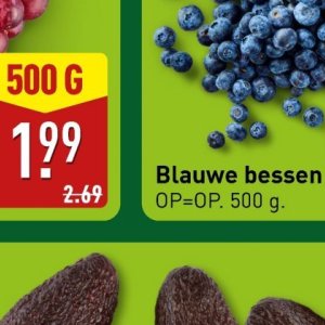 Blauwe bessen op Aldi