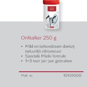 Ontkalker op Miele