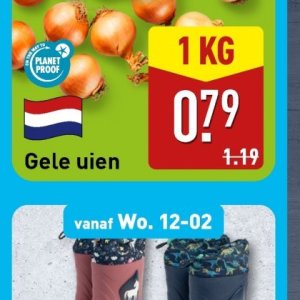 Uien op Aldi