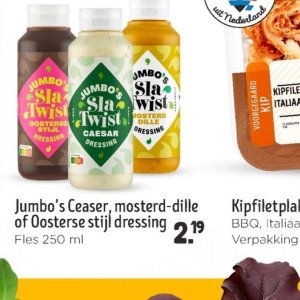 Dressing op Jumbo