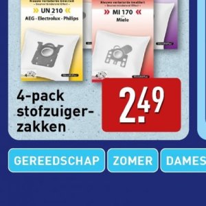 Stofzuigerzakken op Aldi