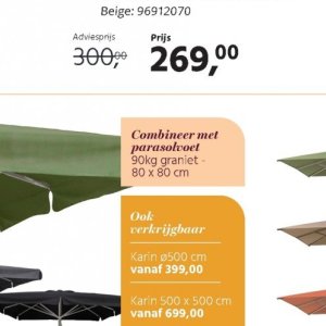 Parasolvoet op Hanos