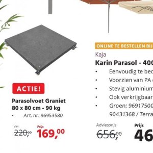 Parasolvoet op Hanos