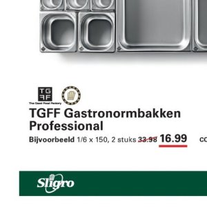 Gastronormbakken op Sligro
