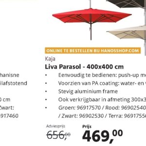 Parasol op Hanos