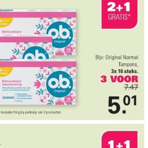 Tampons op De Online Drogist