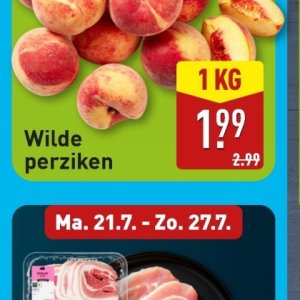 Perziken op Aldi