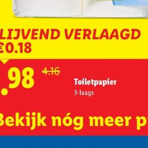 Toiletpapier op Lidl