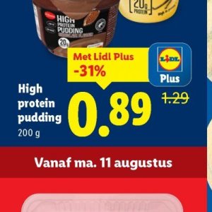 Pudding op Lidl