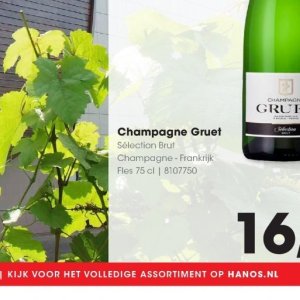 Champagne op Hanos
