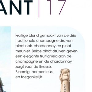 Champagne op Hanos