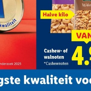 Cashewnoten op Lidl