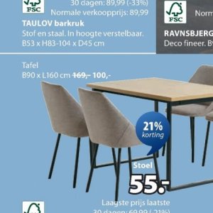 Tafel op Jysk