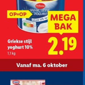 Yoghurt op Lidl