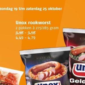 Rookworst op Poiesz