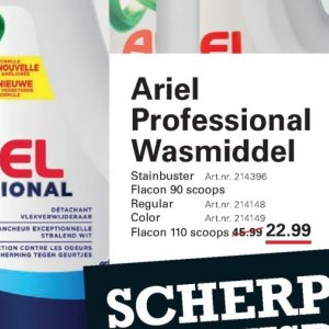Wasmiddel ariel  op Sligro