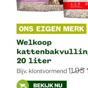 Kattenbakvulling op Welkoop