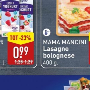 Lasagne op Aldi